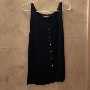 Black buttoned tank top
